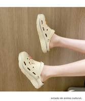 Zapatillas De Tres Maneras Para Mujer EVA Con Plataforma Cómodas Y Transpirables Zapatos De Playa Para Jardín Casa - details 2