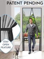 Cortina De Puerta Magnética Antimosquitos Hecha a Mano Con Hilo Suave Cinta Magnética Para Puerta Tela De Mosquitera Para Ventana - details 1