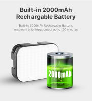 VIJIM Ulanzi VL100C Luz De Video LED Bi-color 3200K-6500K Con Cabeza Giratoria De 170° Y Soporte Frío Batería De 2000mAh Para Vlog Y Cámara - details 5
