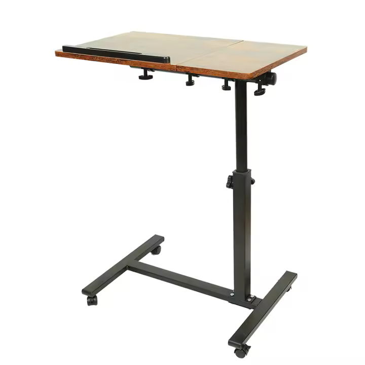 Mesa para ordenador portátil Mesa para ordenador con ruedas, regulable en altura 4 colores - 1
