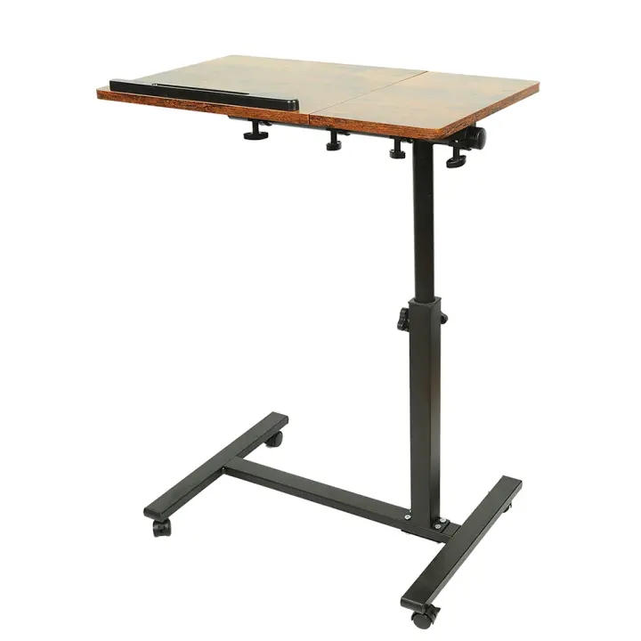 Mesa para ordenador portátil Mesa para ordenador con ruedas, regulable en altura 4 colores - 1