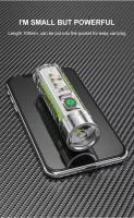 Linterna LED Recargable USB C Con Imán De Cola Y Luz UV Multifuncional Mini Linterna Portátil Para Camping Luz De Defensa Stick - details 7