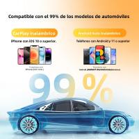 Adaptador Inteligente 2en1 Para Coche Con Wireless CarPlay Y Android Auto Sistema Integrado LEXXSON Sin Químicos Peligrosos - details 5