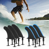 3pcs Aletas De Paddle De 4.5 Pulgadas Para Tabla De Surfeo Suave Accesorios De Surf Unisex Adecuado Para Actividades Al Aire Libre - details 0