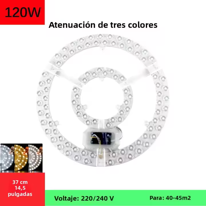 Luz De Techo LED Panel 48W 96W 120W Módulo Redondo Reemplazo Sin Escala Dimmable AC220V-240V Fuente De Alimentación Energía-Eficiente - 1