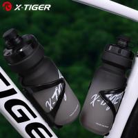 Botella De Agua Para Bicicleta X-TIGER 650ML Deportiva Para Montañismo Y Ciclismo En Carretera Y MTB Portátil Con Cubierta Antipolvo Silicona Alimentaria Color Gradiente - details 1
