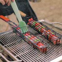 Cesta De Barbacoa Portátil De Acero Inoxidable Y Antideslizante Para Asador Herramientas De Barbecue Para Carne Y Hamburguesas - details 5