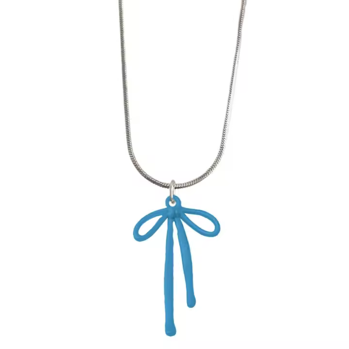 Moda gargantilla encanto collares con único colgante de mariposa detalle cuello cadena corbatas para amante de la moda - 1