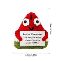 Adornos De Animales De Energía Positiva Tejidos a Mano Decoración Emocional Para El Hogar Regalo De Navidad Cumpleaños Personalizado Retro Y Nostálgico - details 20