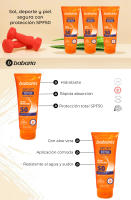 Babaria Pack 3x Crema Facial Solar Sport SPF50: Proteccion Solar Muy Alta SPF50 para Deportistas 75ml - details 0
