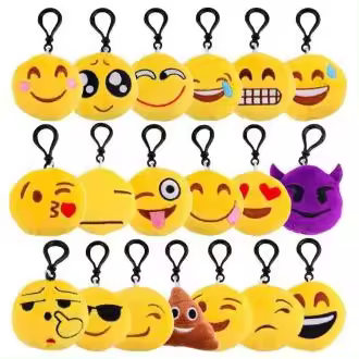 LLAVERO EMOTICONOS Raíz Recuerdos Bautizo Inicio  LLAVERO EMOTICONOS  Regalo Regalos - 1
