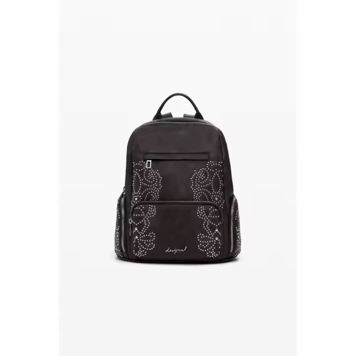 Bolsos sport de mujer DESIGUAL WAKP22 6009 MOCHILA POKER FACE CHESTER MINI CHOCO 37297 25I - 1