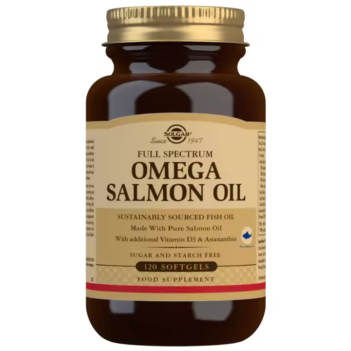 SOLGAR FULL SPECTRUM OMEGA SALMON OIL 120 CAPSULAS BLANDAS - 1