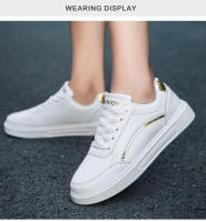 Nuevas Zapatillas De Moda Para Mujer 2024 Blancas Casual Otoño Primavera Tendencia Zapatillas De Cuña Deportivas Para Caminar Zapatos De Correr - details 8