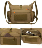 Bolsa De Hombro Táctica Para Hombres Con Documentos A4 Y Portátil Hasta 15.6 Pulgadas Bolsa Cruzada Molle Para Uso Diario Y Exteriores - details 4