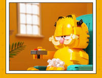 Bloques De Construcción Garfield Sentado En Un Sofá Con Figuras Miniatura Juego Educativo DIY Para Niños Escena Clásica De Anime - details 14