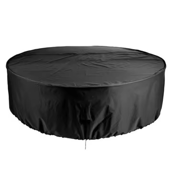 Funda redonda para mesa de jardín, muebles de exterior, sillas de comedor, resistente a los rayos UV, impermeable, 230 x 110 cm - 1