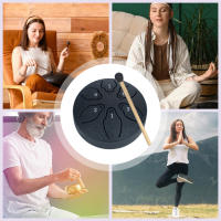 Mini Tambor De Lengüeta De Acero Portátil De 3 Pulgadas Con 6 Notas Para Yoga Meditación Gimnasio Hogar Instrumento De Percusión Para Adultos - details 6