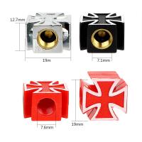4pcs/lot Cubiertas De Válvula De Neumático Para Coche Bicicleta Y Motocicleta Estilo Cruzado Accesorios Universales Para Automóviles - details 1