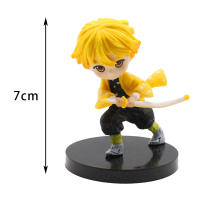 Figura De Acción Demon Slayer Kimetsu No Yaiba Kamado Tanjirou Con Agatsuma Zenitsu Nezuko Kyoujurou PVC Modelo Juguete Regalo Para Fans De Anime - details 9