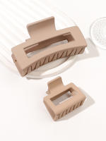 12 Pcs Clips Para El Cabello De Rectángulo Neutral Accesorios Para Mujeres Y Niñas Incluye 6 Grandes De 3.4 Pulgadas Y 6 Pequeñas De 1.6 Pulgadas - details 7