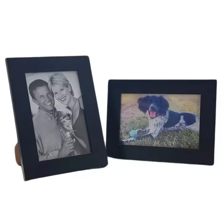 Pack Marcos de Fotos De Madera Para Tus Fotos Favoritas. Regalo original Varios Modelos 10 x 15 cm Decoración Hogar. 2 Marcos Incluidos en SANGOIMPRESS - 1