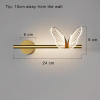Lámpara De Pared LED Mariposa Para Iluminación Interior Decorativa Para Sala De Estar Y Dormitorio Luz Nocturna De Mesa - details 6