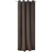 vidaXL Cortina Opaca con Ojales de Metal 270x245cm Decoración para Hogar Color Gris,  Marrón,  Negro y mas - details 1