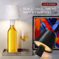 Lámpara De Mesa LED Para Botella De Vino 1pc Luz Nocturna Portátil Sin Cable Para Exterior Restaurante Dormitorio Bar - details 8