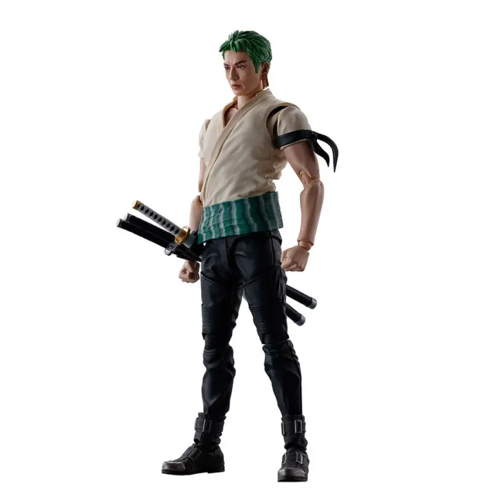 Figura S.H. Figuarts Roronoa Zoro Netflix Series One Piece 14,5cmFigura  Coleccionable - Idea de Regalo- Mercancia Oficial - Juguetes para Niños y Adultos - Movies Fans - Muñeco para Coleccionistas y Exposición - 1