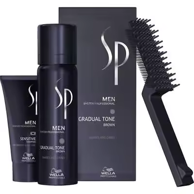 Wella System Professional Men Remove Gradual Tone Brown Set 250ml + 60ml - 1