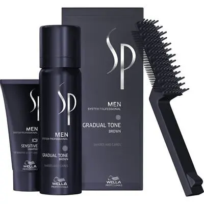 Wella System Professional Men Remove Gradual Tone Brown Set 250ml + 60ml - 1