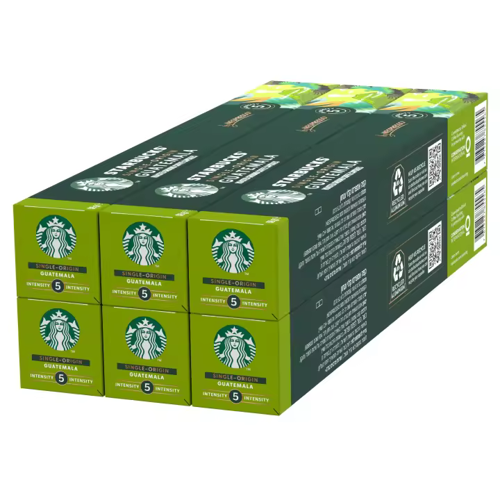 STARBUCKS Single-Origin Guatemala de Nespresso, Cápsulas de Café de Tueste Suave 6 x 10 (60 Cápsulas) - QUMIR - 1