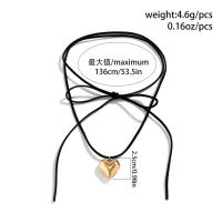 Collar Elegante Gótico Con Colgante De Corazón Para Mujer Ingemark Collares Nupciales Ajustable En Cadena Y2K Vintage Joyería - details 13