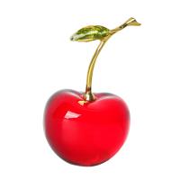 Estatua De Cereza De Vidrio Decoración Para Escritorio Regalos Bonitos Y Originales Para Coche Y Hogar Adorno Minimalista Moderno Para Mesa De Centro De Estilo Artificiales - details 1
