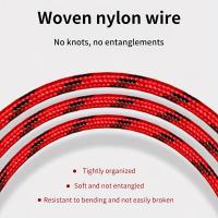 Cable De Carga Y Datos USB Tipo C Super Largo Para Samsung Xiaomi Vivo OPPO Redmi Acabado Metálico Compatible Con Smartphones - details 5