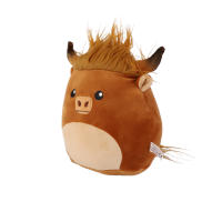 Cojín De Ternera Escocesa De Dibujos Animados Suave Juguete Para Decoración Del Sofa Regalo Para Niños Material De Peluche Relleno De Algodón PP - details 1