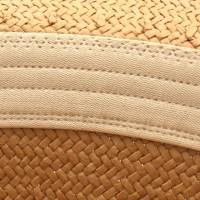 Kebedo Moda Sombrero de Paja para Hombre Mujer Estilo Panamá, Sombrero de Verano con cinta decorativa para Playa, Piscina, Vacaciones, Montaña, Fiesta y Viaje, Diseño de ala Ancha Protección Solar, Talla Única ajustable Unisex Adulto - details 4