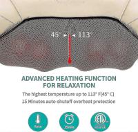 Shiatsu Neck And Back Massager With Soothing Heat, Electric Deep Tissue 3d Kneading Massage Pillow - details 0