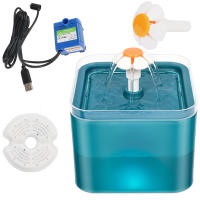 Dispensador de agua para mascotas con filtro de recirculación para agua dulce, fuente de beber automática para gatos, carga USB con iluminación LED - details 13