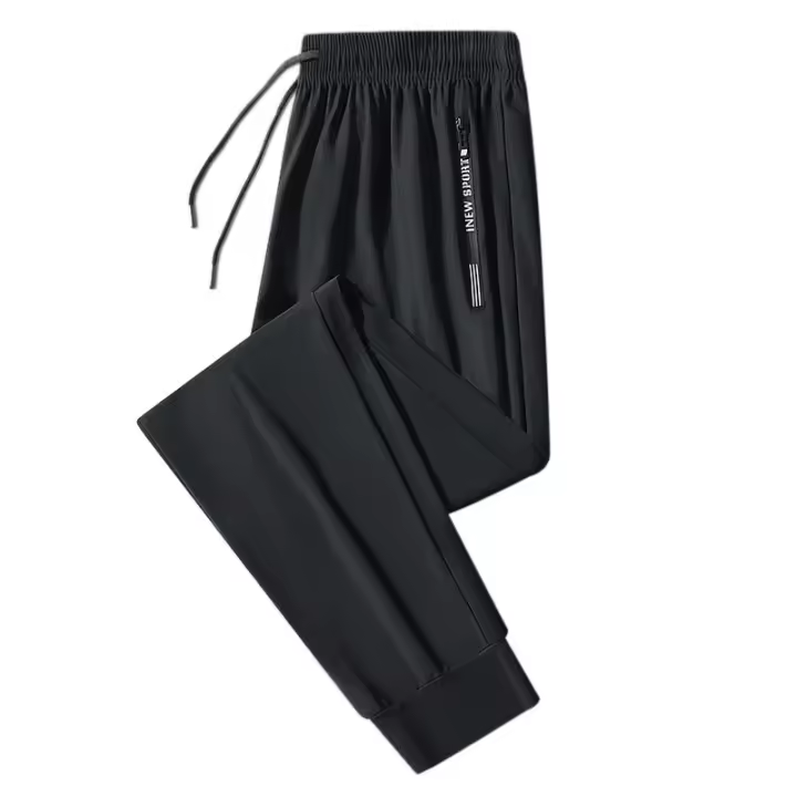 Pantalones De Correr Verano Transpirables Fitness Deportivos Para Hombre Ultrafinos Seda De Hielo Pantalones Fríos - 1