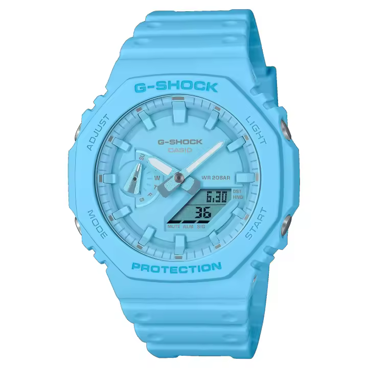 Reloj G-SHOCK  GA-2100-2A2ER Unisex Classic Sumergible (200M) Azul Turquesa - 1