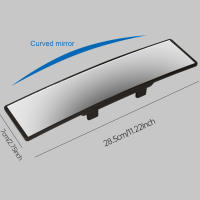 Espejo Retrovisor De Coche Ancho 285mm Vista Amplia Convexa Para Visión Mejorada Interior Clip Enclavable Auxiliar Automático - details 9