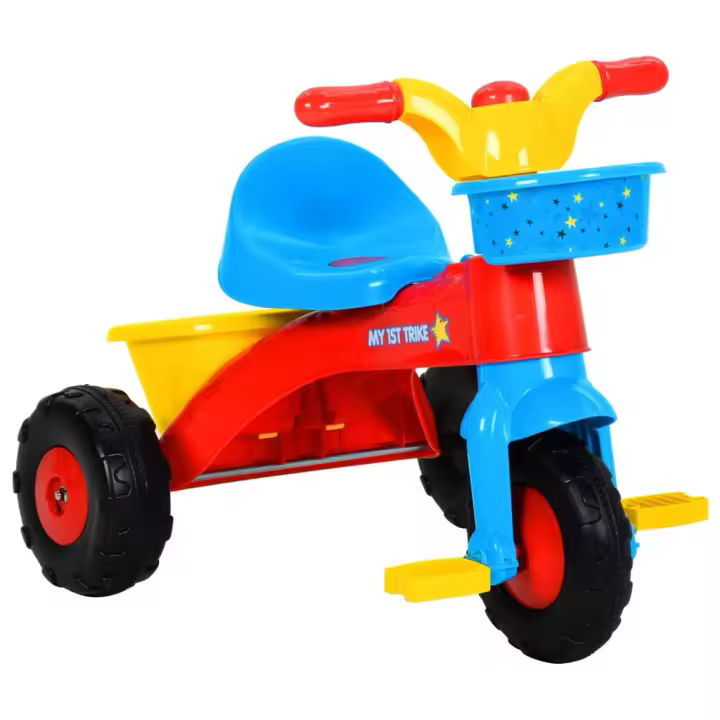 vidaXL Triciclo para niños multicolor - 1