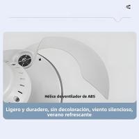 Ventilador De Techo LED Moderno Con Luz Invisibles Hojas De Ventilador E27 Control Remoto Y App 4 Velocidades Ajustables Silencioso - details 15