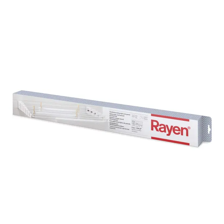 Rayen | Tendedero telescópico de Pared | Tanto para Interior como para Exterior | 5 Metros de Superficie de tendido | Plegable para Ahorrar Espacio | Dimensiones 80 x 37 cm | Color Blanco - 1