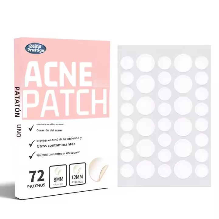 72pcs Parches De Acné Invisibles Hidrocoloidales Impermeables Para Espots Y Marcas Reparadores De Piel Cuidado Facial - 1