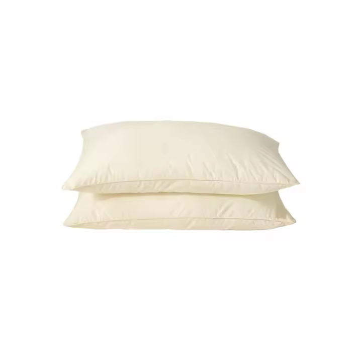 Almohada de Fibra Ultrafina 48x74 cm con Funda 100% Algodón – Suave, Hipoalergénica y Transpirable - 1