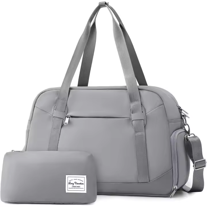 Bolsa de viaje deportiva para mujer, bolso de mano con compartimento para zapatos y bolsa impermeable para yoga. - 1