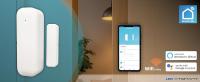 LED ATOMANT Sensor de apertura para puerta y ventana WiFi con aviso al móvil en tiempo real, detector inteligente de puerta abierta compatible con Smart Life, Tuya, Google Home y Alexa, instalación sin cables con cinta adhesiva, funciona con pilas AAA - details 0